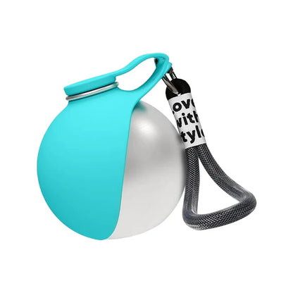 2-In-1 Portable Dog Water Bottle for Small Dogs - Leak-Proof & Compact Dog Travel Water Bottle -Stainless Steel Bottle & Silicon
